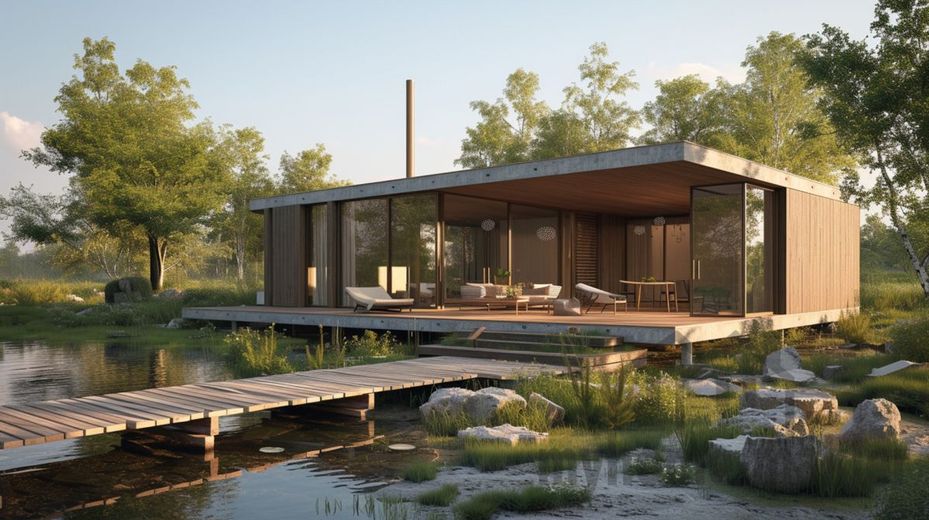 Wahre Größe im Kleinformat- wohnen in Pyrbaum – 3d-rendering-wooden-house
