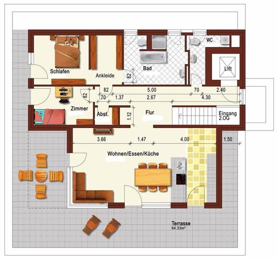 **Traumhafte Penthouse-Wohnung * Exklusiv, außergewöhnlich, hochwertig** – 26Grundriss