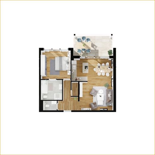 EngelsGarten  II. Bauabschnitt – FALC-SL-15832_Grundriss_2 Zimmer_Etage