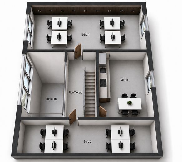 Außergewöhnliches Loftbüro mit Galerie – repräsentativ & hochwertig | ab 1.350 € – फोटो 15