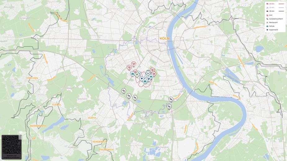 Ruhig und zentral wohnen in Köln-Zollstock! – Makrolage