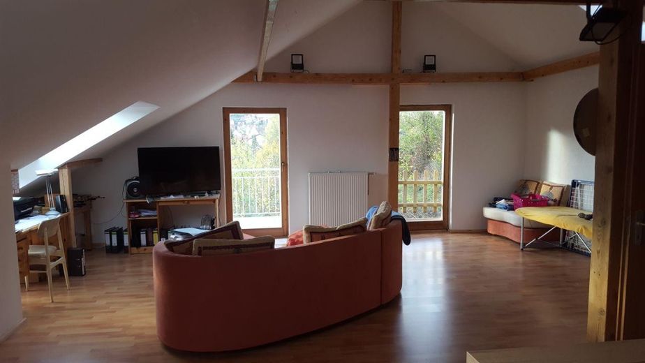 Wohnzimmer / Balkonaustritt