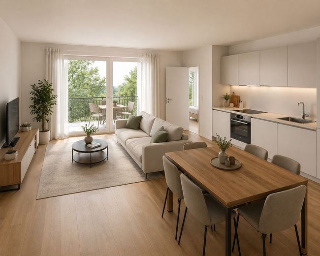 Barrierefreie 2-Zimmer Erdgeschosswohnung mit Balkon – Foto 3
