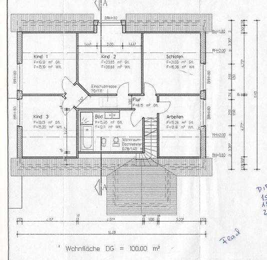 Vermietetes Einfamilienhaus als Kapitalanlage - 15859 Storkow (Mark) Ortsteil Karlslust Seenähe – Grundriss OG