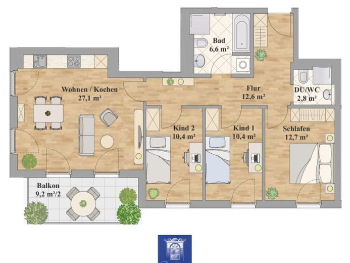 Appartamento perfetto con ampio balcone e finiture di alta qualità! – Foto 1