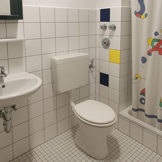 Badezimmer, digital aufgeräumt