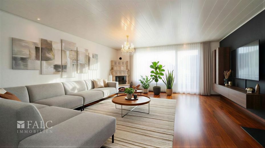 Mit Blick zu den Rebhängen am Heuchelberg - FALC Immobilien Heilbronn – So gemütlich
