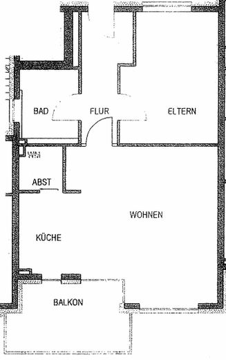 ampio bilocale nel cuore di Bad Krozingen – Mustergrundriss
