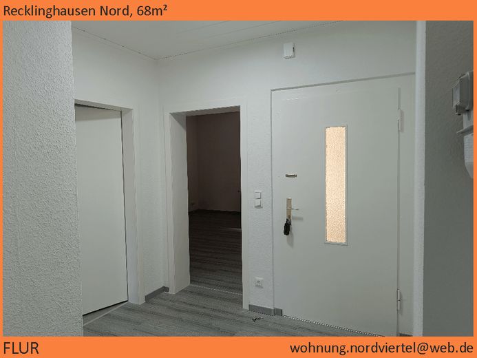Nordviertel, schöne 68m²-Wohnung im 1.OG, saniert – Flur
