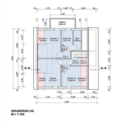 Freistehendes Einfamilienhaus mit großzügigem Garten und Garagenhaus – OG