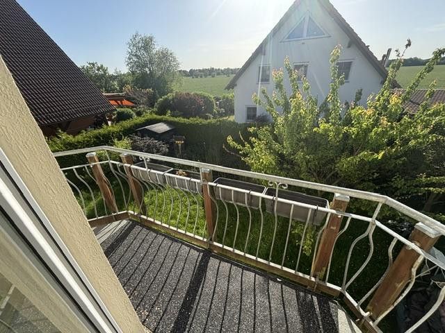 Einfamilienhaus mit Garage und charmantem Garten – Ihr neues Zuhause in Klinga / Parthenstein – Balkonausblick