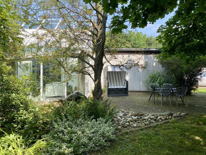 Haus, Wintergarten, Terrasse