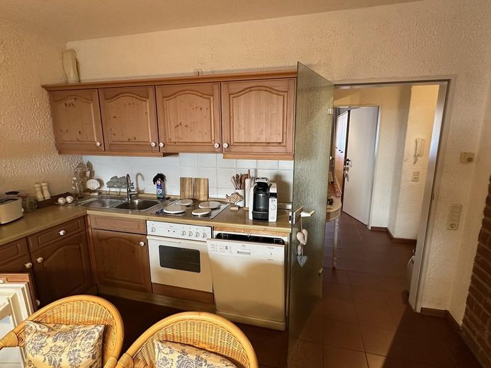 Ostsee-exklusive Ferienwohnung mit Kamin in Top-Lage ✅ ohne Provision ✅ – Kitchenette