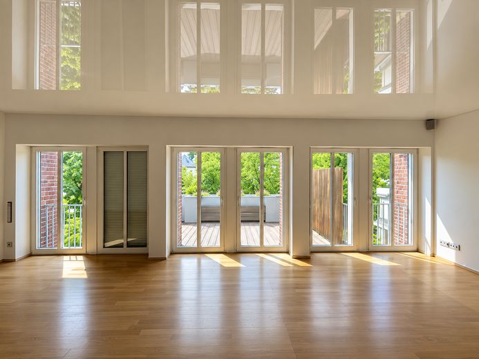 Hochwertige altersgerechte Wohnung mit Tiefgaragenstellplatz in Bocholt – Wohn-/Essbereich