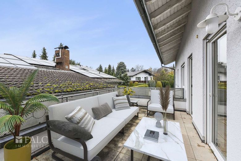 Moderne 3-Zimmerwohnung im Hochparterre in ruhiger Lage von Karlsruhe-Grünwettersbach – Visualisierung: Erholung