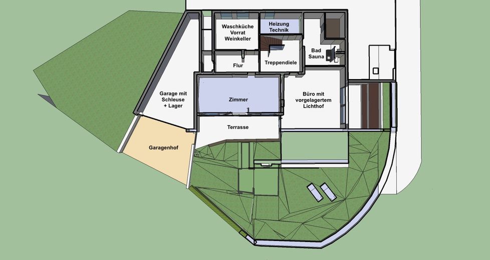 Wo Plusenergie* Realität ist - bewährte Designvilla in hochwertiger Qualität – Gartengeschoss