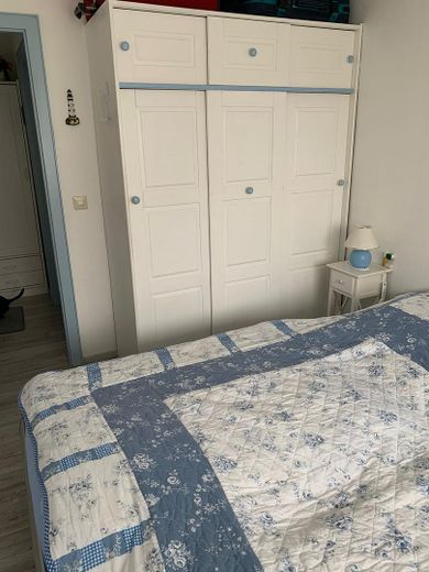 خاص: شقة ملكية ساحرة من غرفتين مع مسبح وساونا في فيسترلاند – Schlafzimmer mit Doppelbett