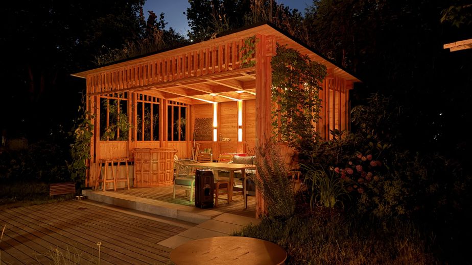 2-Zimmer-WHG komplett ausgestattet, 2-room APP comfortably furnished, Munich Westpark, Metro U6 – Evening Garden Lounge