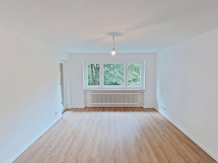 Kawalerka z BALKONEM w Lübeck-Buntekuh – Ansicht I: Wohn- und Schlafbe…