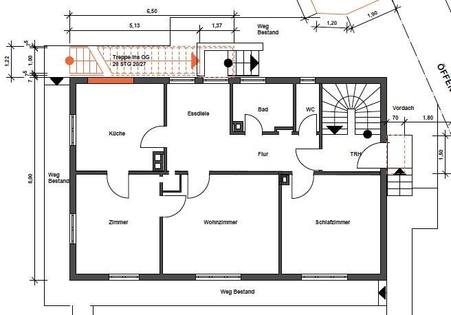 Vivienda bifamiliar en Stuttgart-Sillenbuch – Erdgeschoss