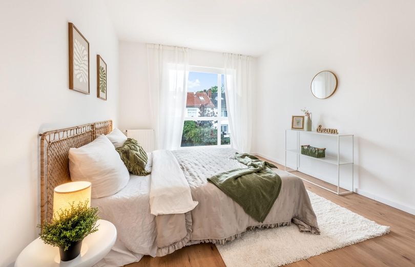 Frisch renoviertes Familienglück mit 5 Zimmern und Garten in Bremen-Vegesack – Schlafzimmer 1