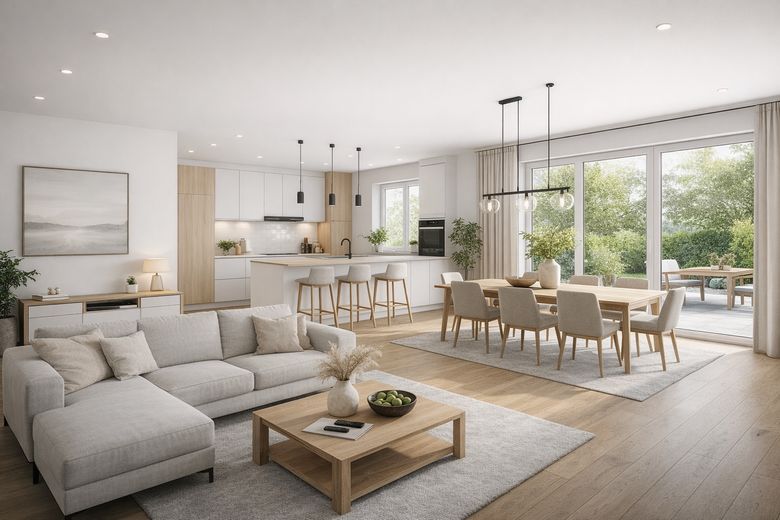 Vivere con stile a Minden - 4ZKB, ETW con dotazioni premium – Muster Offenes Wohnen