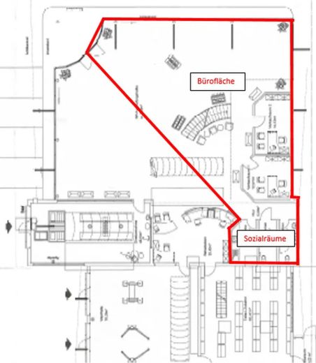 Möblierte Ausstellungs- und Bürofläche in zentraler Lage in Achern / erweiterbar um Werkstatt – Foto 2