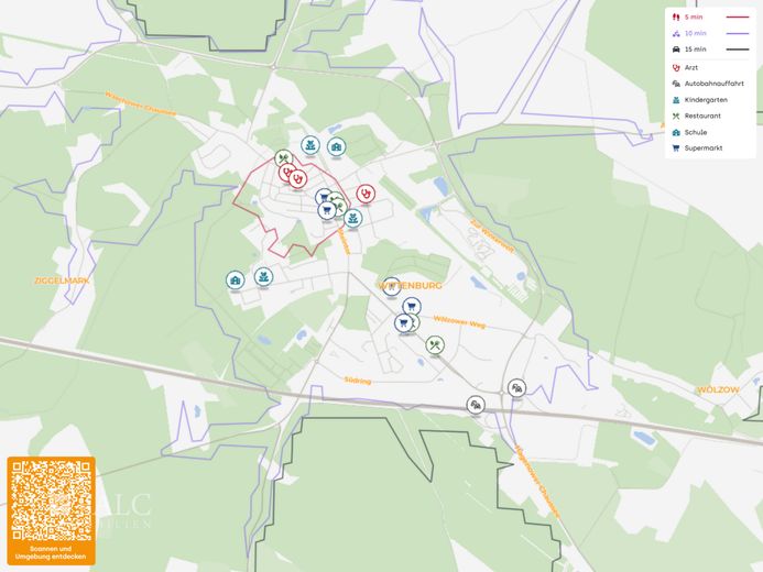 ***Großzügiges Wohnen auf drei Etagen mit Kamin, Balkon und separater Einliegerwohnung*** – Lageplan