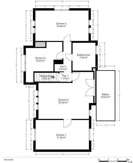 Grundriss Obergeschoss