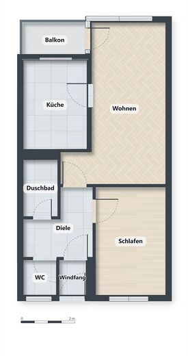 senza provvigione | 53 m² | 2 locali | balcone esposto a sud | cucina componibile | posto auto incluso – Foto 12