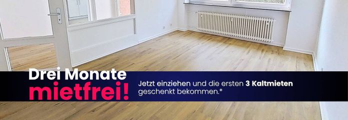 **EINZIEHEN UND bis zu 3 NKM SPAREN** Viel Platz zum Wohlfühlen: Charmante 3-Zimmer-Wohnung mit Loggia nahe dem Schleiufer