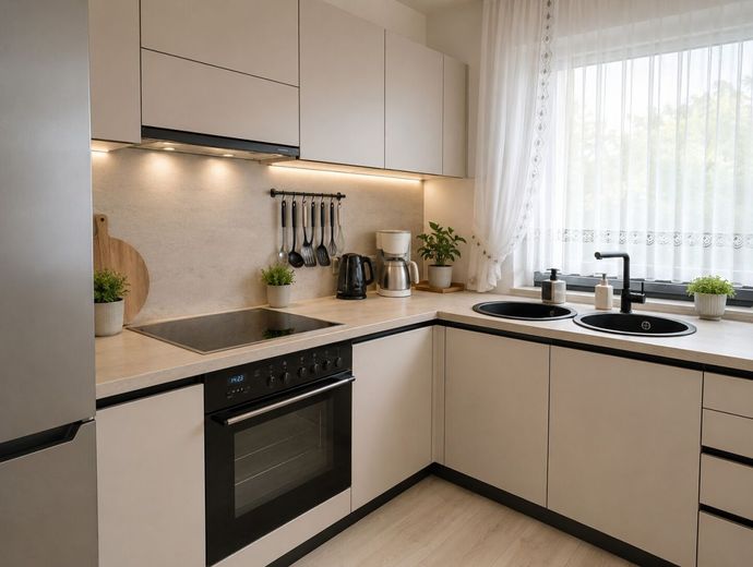 Wohnen auf einer Ebene - Ruhe, Natur und Privatsphäre – Beispielbild Home Staging