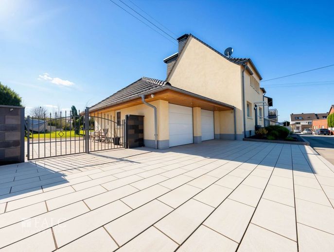 Einfamilienhaus auf 927 m² Grundstück - modernisiert, energieeffizient und familienfreundlich – Außenansicht/Garage