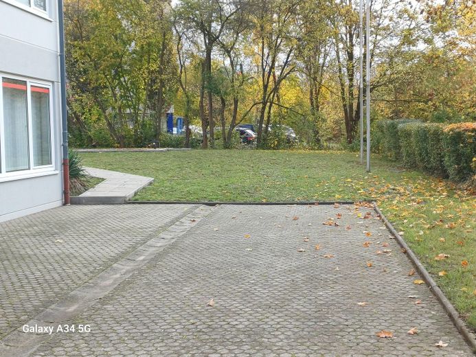 Veelzijdig bruikbaar commercieel vastgoed (kantoor, praktijk, hal, studio, ambacht, handel). 1a-locatie – Außen Rasenfläche
