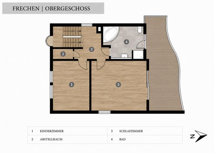 Exklusives Wohnen in bester Lage – Traumgarten mit Pool inklusive – OBERGESCHOSS