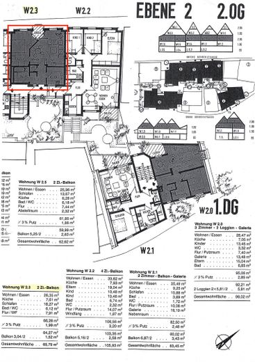 Provisionsfrei: Helle 2-Zi.-Wohnung mit Balkon in der Reutlinger Altstadt – neues Bad, Fernwärme – Grundriss und Auftreilung