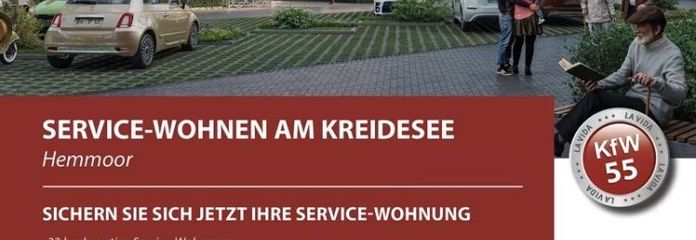 Service-Wohnen am Kreidesee in Hemmoor-Verkaufsstart-Provisionfsrei für den Käufer !
Beratung durch uns !