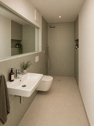 Erstbezug nach exklusivem Architekten-Umbau – 1. OG Bad