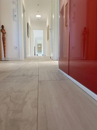Blick: Wohn- zum Schlafzimmer
