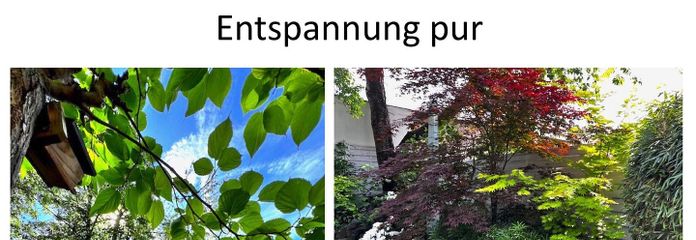 Oasi verde di benessere con balcone esposto a sud e splendido giardino