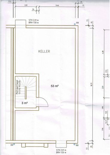Reihenhaus, mit Doppelgarage, PV-Anlage, Speicher – Grundriss Keller