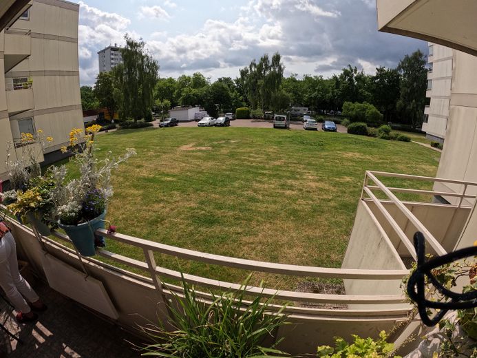 Balkon Blick ins grüne