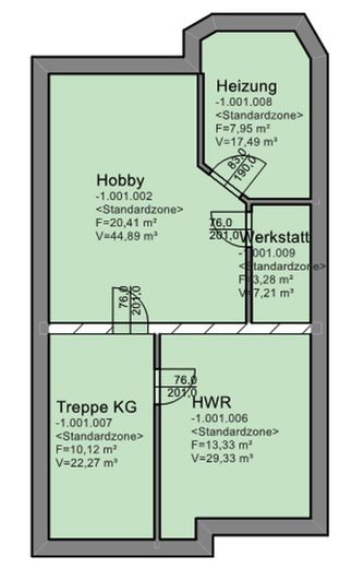 Grundriß Kellergeschoß