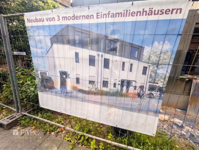 Baugrundstück in Marl-Hüls - Ihre Chance für den maßgeschneiderten Neubau – Bauzaun mit Plane