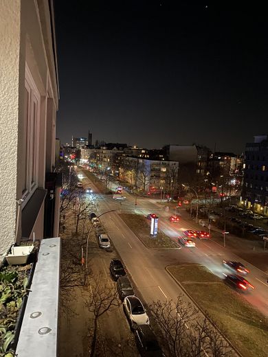 Abendlicher Blick vom Balkon