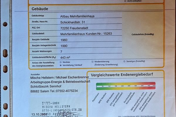 Appartamento mansardato di 1 locale con 2 posti auto e garage a Freudenstadt, sulla piazza del mercato