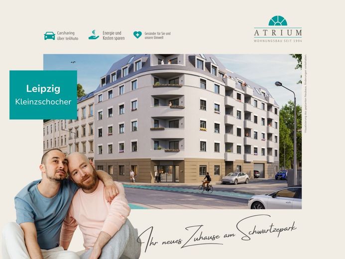 3 Zimmern, Balkon &amp; Gäste-WC - Wohnen am Park – Wohnen in Leipzig