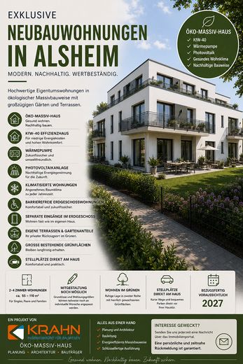 Barrierefreie Neubauwohnungen mit Garten & Terrasse in Alsheim – Foto 1