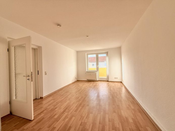 Helle 2-Raum-Wohnung mit Balkon und Blick auf die Elbhänge - 830€ Gesamtmiete inkl. Stellplatz – Wohnzimmer