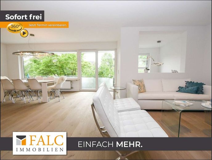 Komplett renovierte Luxus Maisonette im Grünen – WoZi und Eßzimmer